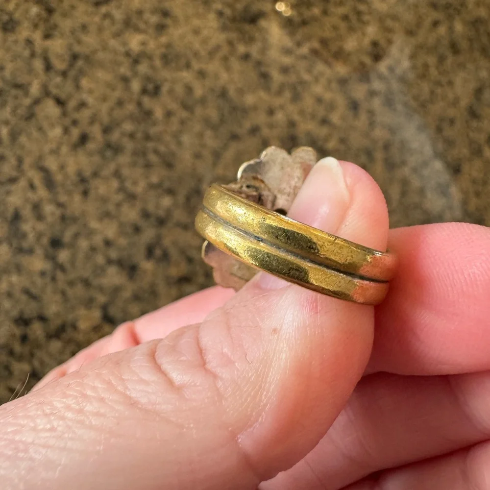 Vintage Witchy Boho Teardrop Ring Size 9